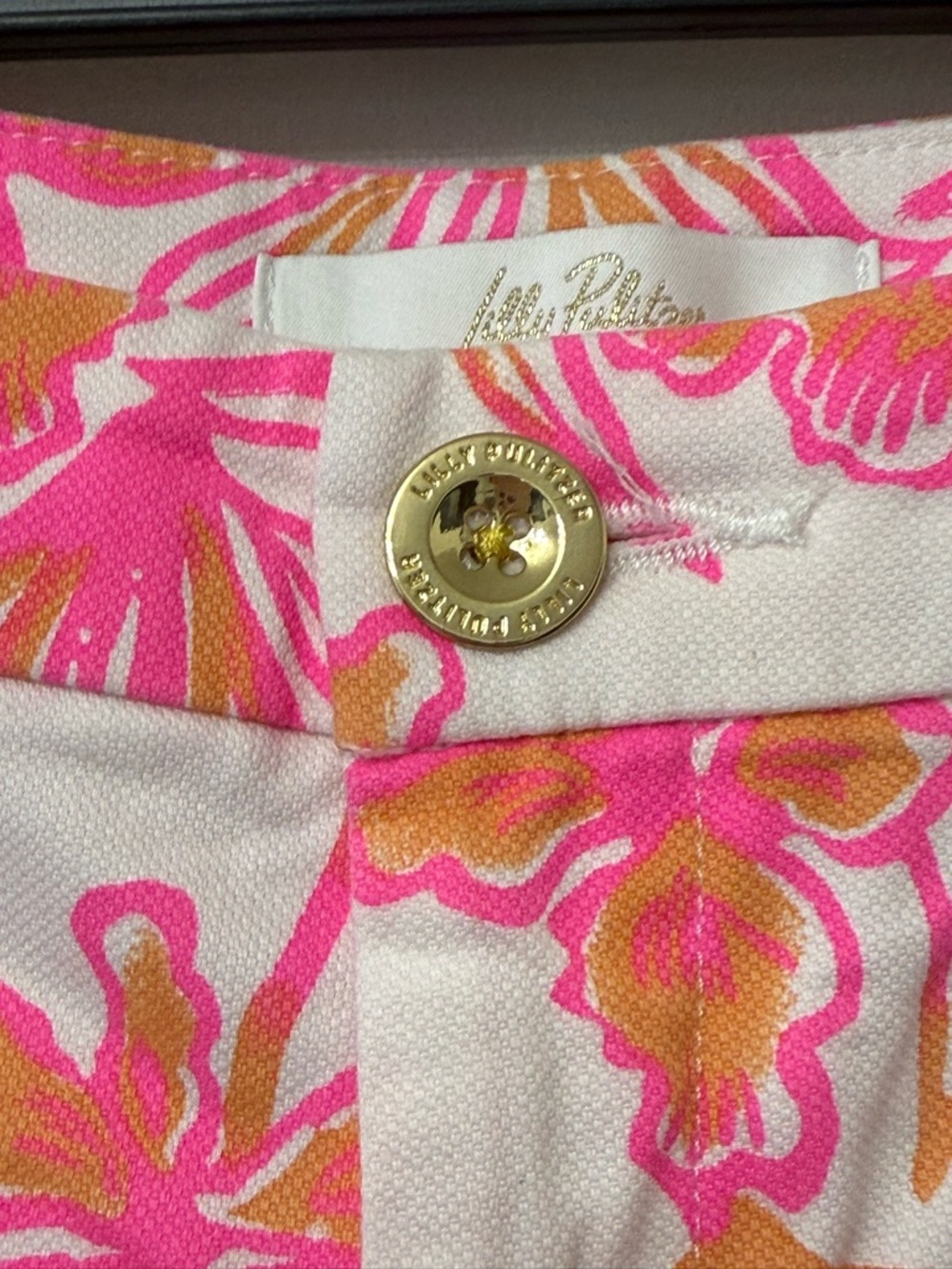 Lilly Pulitzer Floral Scallop-Hem Shorts - Picture 5 of 7